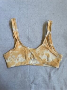 PacSun Yellow Tie-Dye Bandeau Bralette